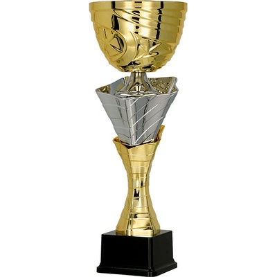 Kovový pohár Zlato-stříbrný 32 cm 10 cm