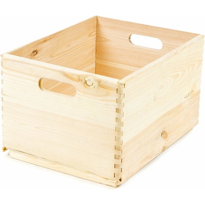 Compactor Custom Úložný box z borovicového dřeva 40 x 30 x 23 cm