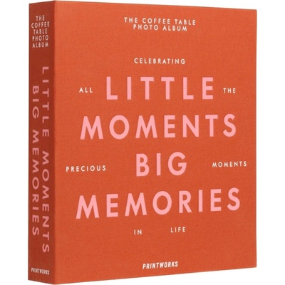 Fotoalbum LITTLE MOMENTS BIG MEMORIES, oranžová, Printworks