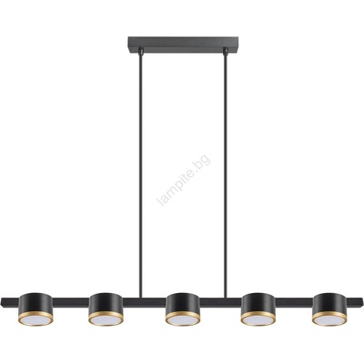 Polux LED Пендел MIRELLA 5xGX53/6W/230V черен (SA2137)