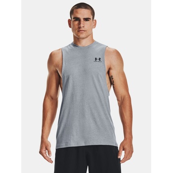 Under Armour Мъжки потник Under Armour UA LEFT CHEST CUT OFF TANK-GRY Under Armour | Siv | МЪЖЕ | S