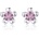 Silenti Jewelry Сребърни обеци "Цъфтеж
