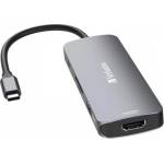 Verbatim USB хъб, USB-C PD/2xHDMI/3xUSB-A/SD/mSD, VERBATIM 32151 (32151)