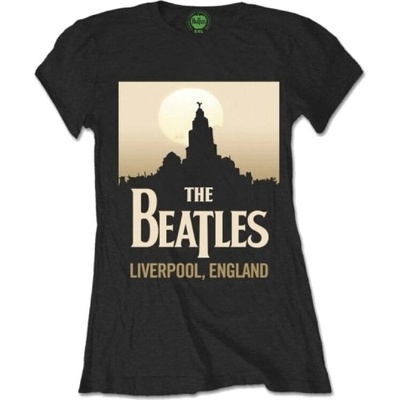 The Beatles Liverpool, England Black S Дамски Риза (<![CDATA[BEATTEE171LB01]]>)