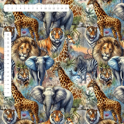 Safari zvířata teplákovina by MIMI [supreme]