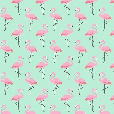 Bavlnená látka FLAMINGO tyrkys šírka 160 cm