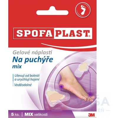 3M SPOFAPLAST 913 Gélové náplasti na pľuzgiere mix 5 ks