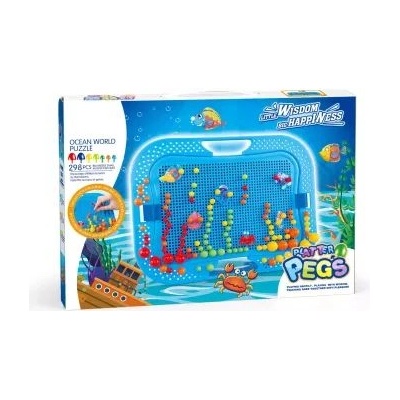 Man Yuk Toys Играчка Pudgy с кошница за съхранение, синя