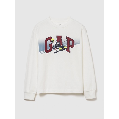 GAP detské tričko s logom biela