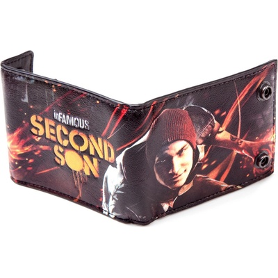Infamous Second Son PU Denim Bifold peňaženka
