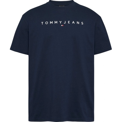 Tommy Jeans Тениска Tommy Jeans Men's Linear Logo T-Shirt - Dk Night Navy