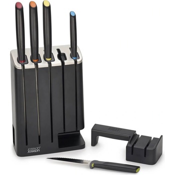 Joseph Joseph Комплект ножове с точило в блок ELEVATE 10537, 7 бр. , Joseph Joseph (JS10537)