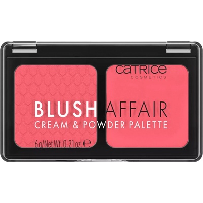 Catrice Blush Affair Cream & Powder Palette krémová a pudrová tvářenka 010 Stunning Strawberry 6 g
