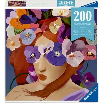 RAVENSBURGER Moment Kvetinová hlava Fialka 200 dielov