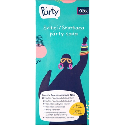 Albi Svítící párty sada 42 ks – Zboží Mobilmania