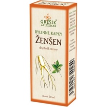 Grešík Bylinné kapky Ženšen 50 ml