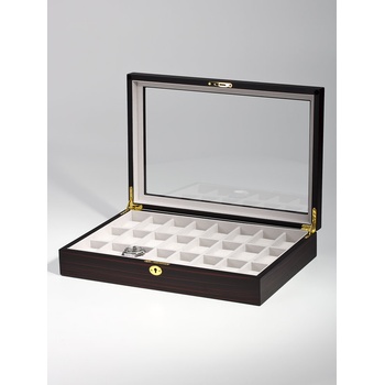 Rothenschild Watch Box RS-1087-24E for 24 Watches Ebony (Watch Box RS-1087-24E for 24 Watches Ebony)