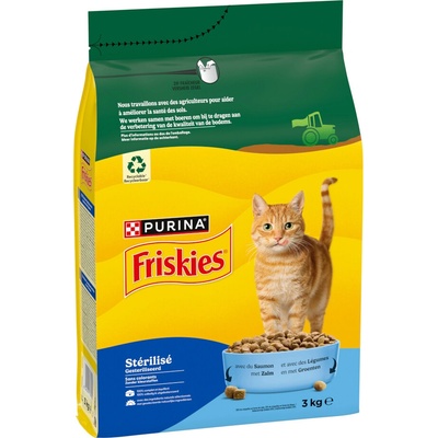 Friskies Sterilized losos tuniak zelenina 3 x 1,5 Kg