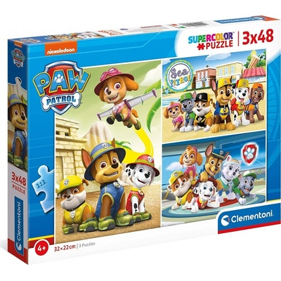 Clementoni Dětské Paw Patrol 25209 3 x 48 dílků