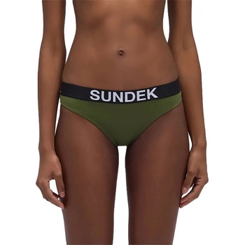 SUNDEK Carmel briefs culotte with logoed elastic bikini bottom - Green (Curuba)
