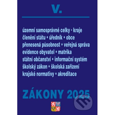 Zákony V2025 - Veřejná správa, Školství - Poradce s.r.o.