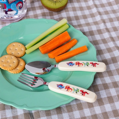 Rex London Baby Dinos dětský příbor barevná