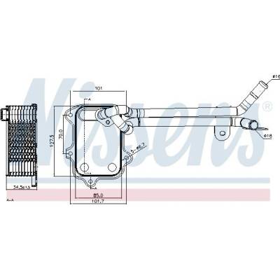 Chladič motorového oleje NISSENS 90679