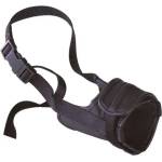 Ferplast Muzzle Safe Medium Black - Регулируем намордник за средни кучета като порода хъски и доберман, A: 46÷80 см - B: 20÷25 см - C: 12 см. - черен