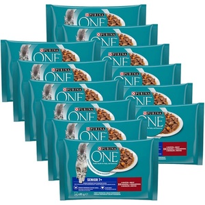 PURINA ONE SENIOR 7+ мултипакет 48 x 85 г