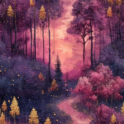 Takoy Teplákovina Milano 150 cm fantasy les – Zboží Mobilmania