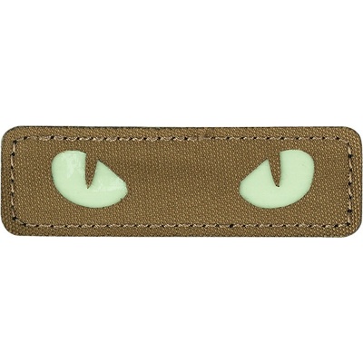 Nášivka textilná 101 Inc Laser Cut Cat Eyes Glow - coyote