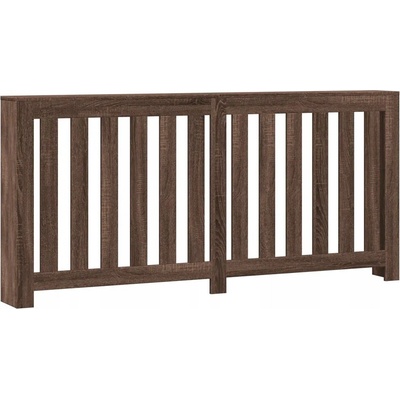 Kryt na radiátor MDF deska 20 x 82 cm hnědý