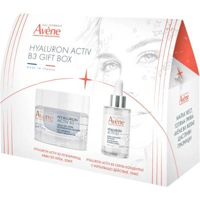 Avène Hyaluron Activ B3 Комплект - Гел-крем и Серум, 50 + 30 ml + Слънцезащитен флуид, 5 ml