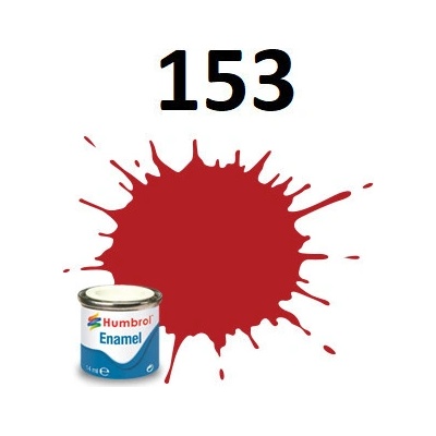 HUMBROL barva email AA1660 No 153 Insignia Red Matt 14ml