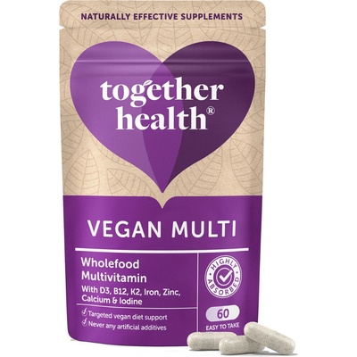 Together Health Vegan Multi Vysokovstrebateľné vitamíny a minerály pre vegánov 60 kapsúl