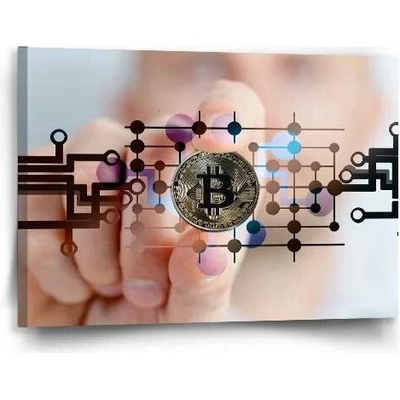 Sablio Obraz Bitcoin - 60x40 cm