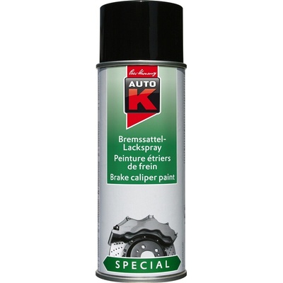 Barva na brzdové díly Auto K 1233077, černá, 400 ml