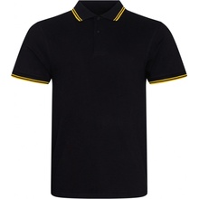 Just Polos Pánska polokošeľa JP003 black yellow