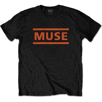 Muse tričko orange Logo čierne