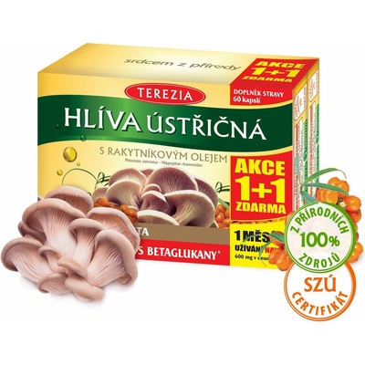 Terezia Hlíva ústřičná s rakytníkovým olejem 60+60 kapslí Limitovaná edice 2025