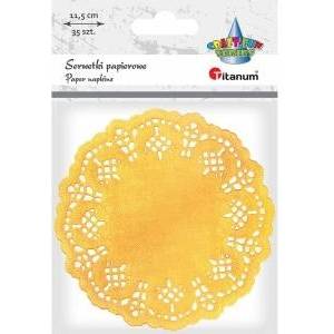 TITANUM Paper napkins straddled 11.5cm zlote 35pcs