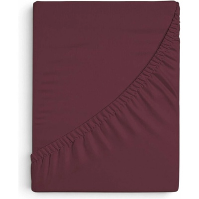 Matějovský Prestieradlo burgund Jersey elastan premium 90-100x200-220