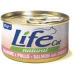 Life Pet Care Life Cat Natural Salmon & Chicken - с пилешко месо и сьомга 85 гр ZOO55309