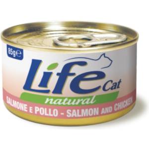 Life Pet Care Life Cat Natural Salmon & Chicken - с пилешко месо и сьомга 85 гр ZOO55309