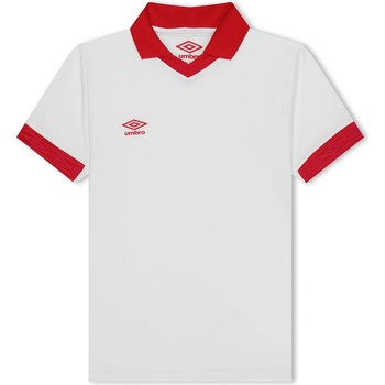 Umbro Юношеска фланелка с къс ръкав Umbro Essential Team Short Sleeved Top Juniors - White / Verm