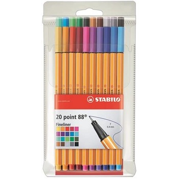 STABILO Point 88 тънкописец Мулти 20 броя (8820) (8820)