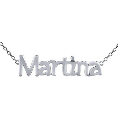 SILVEGO Strieborná retiazka s menom Martina JJJ2241N-Martina