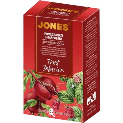 JONES Black Pomegranate & Raspberry přebal 25 x 2 g