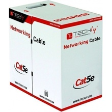 Techly 029167 F/UTP Cat5e outdoor network bulk, 4x2 solid CCA, 305m, černý