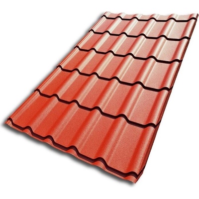 Blachotrapez Diament Eco Plus 0,5 x 1200 x 1900 mm Pladur Wrinkle MAT TK červenohnědá 1 ks